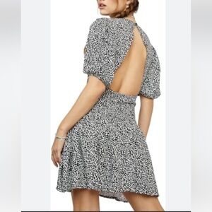 Free People Dancing in the Dark open back mini dress MED